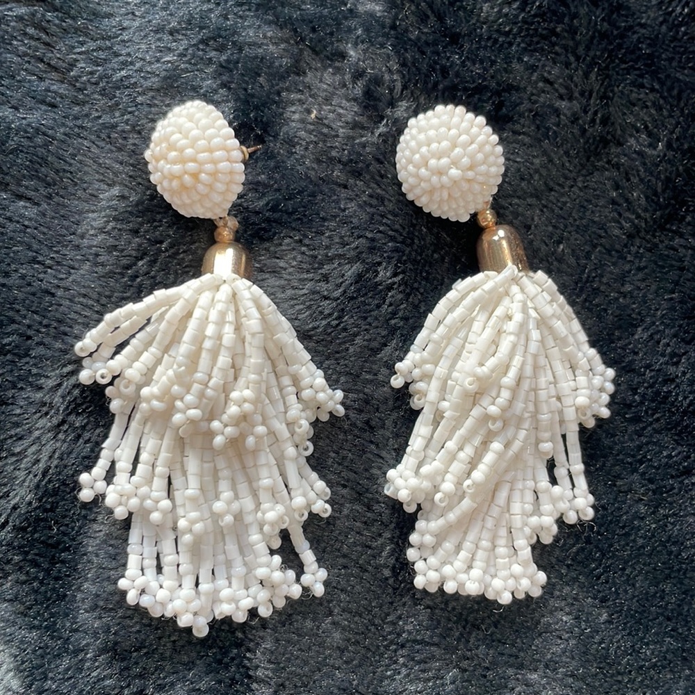 Panacea-Beaded Tassel Earrings